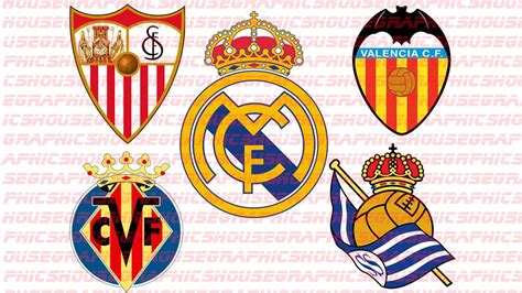 Spanish La Liga Football Team Badges Svg Png 20 Teams Etsy