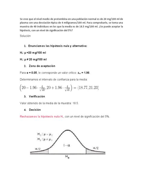 Prueba De Hipotesis Bilateral Pdf