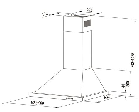 60cm Ar 60 303 Wall Extractor Falco Domestic Appliances