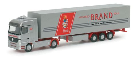 Herpa Mercedes Benz Actros Lh Koffer Sattelzug Brand