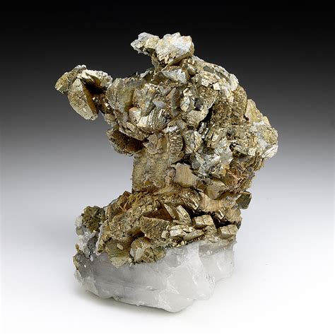 Marcasite Arsenopyrite With Quartz Calcite Muscovite Minerals For