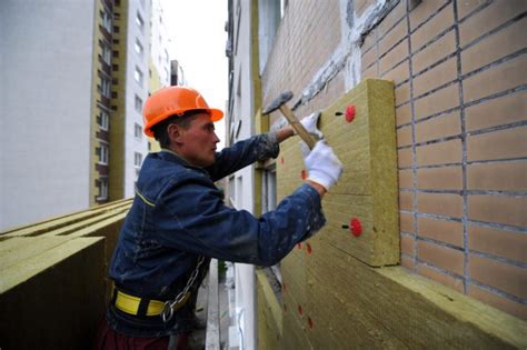 Утепление фасада минеральной ватой