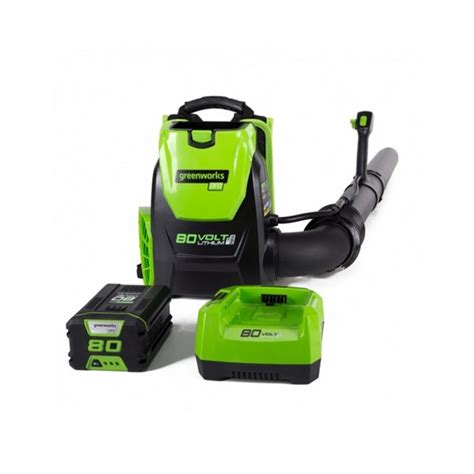 Greenworks Cordless Backpack Leaf Blower With Lithium Ion Battery And Charger 80 Volt 580