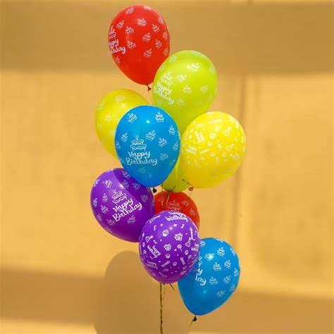 Online Happy Birthday Helium Balloons Gift Delivery in UAE - Ferns N Petals