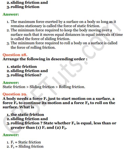 Selina Concise Physics Class 6 Icse Solutions Chapter 3 Force Cbse Tuts