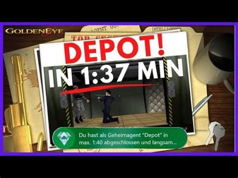 GoldenEye 007 SO EIN DRAMA Erfolg Freischalten Speedrun Depot In 1