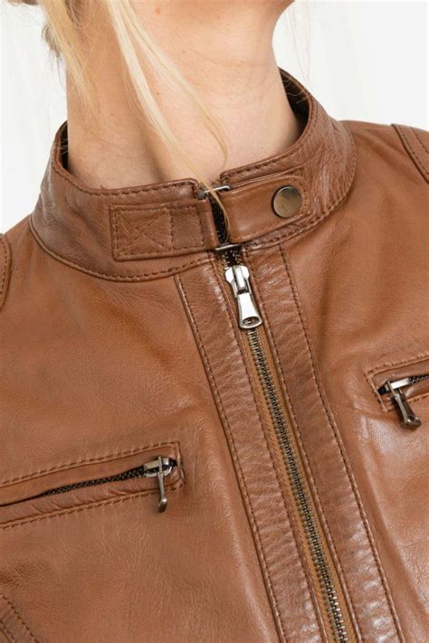 Damen Jacke Oakwood LINA 6 COGNAC 507 Leder Jack De