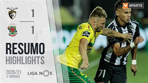 Highlights Resumo Portimonense 1 1 Paços de Ferreira Liga 20 21 1