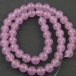 UK Semi Precious And Gemstone Beads Malay Jade Dyed Orchid 8mm Round