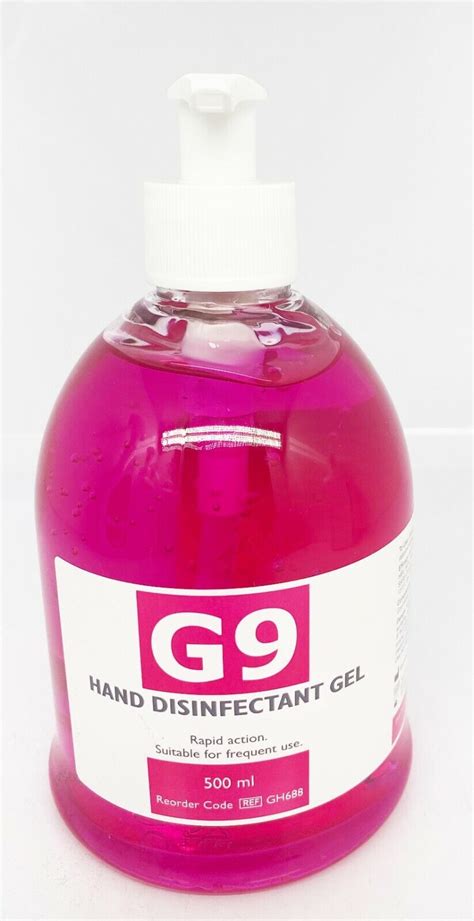 G9 Pink Hand Sanitizer Gel Large Pump Bottle 500ml Ebay