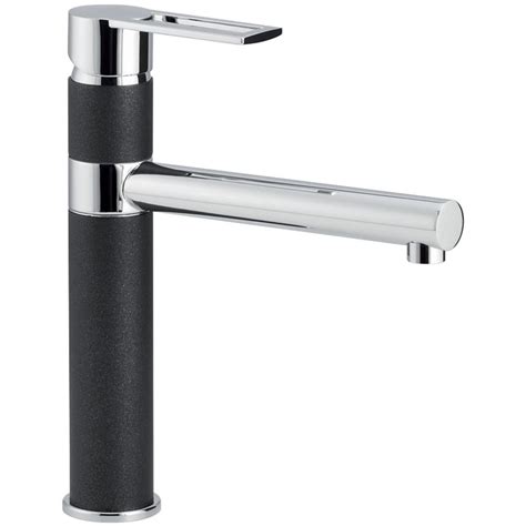 Carron Phoenix Reno Single Lever Jet Black And Chrome Kitchen Sink Tap