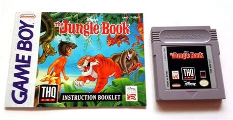 Original Gameboy Game Gbc Gba Sp Disney The Jungle Book Manual Classic Story Gameboy