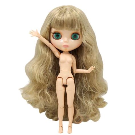 Neo Blythe Mu Eca Con Cabello Rubio Piel Natural Cara Brillante Y