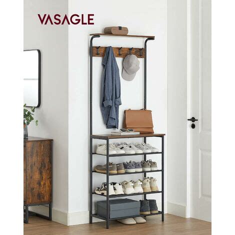 Vasagle Portemanteau Meuble Entr E Vestiaire Industriel Avec