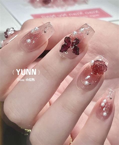 Butterfly Nail Designs Red Butterfly Really Cute Nails Pretty Gel