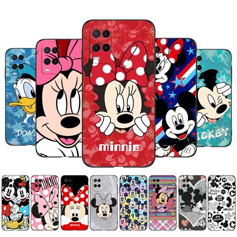 Funda Para Oppo A G Trasera De Silicona Suave Negra Tpu Mickey Minne