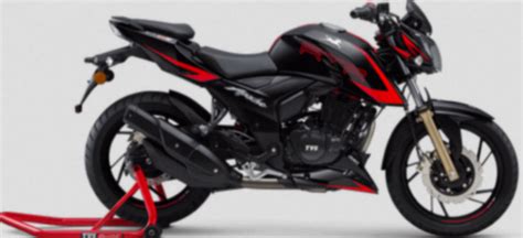 Black And Red Tvs Apache Rtr V Bike At Best Price In Sikar Id