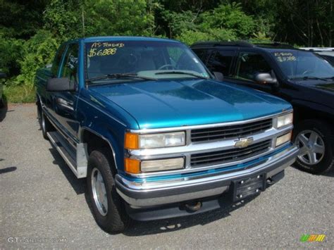 1996 Bright Teal Metallic Chevrolet C K K1500 Extended Cab 4x4 33081286 Car