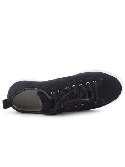 Paul Smith Dark Navy Leather Miyata Sneaker Designerwear Hassle