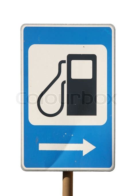 Petrol Filling Station Sign Stock Photo Colourbox