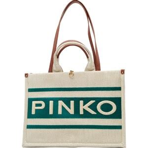 Pinko Borsetta A Tracolla Shopper Canvas Riciclato Sta Stileo It