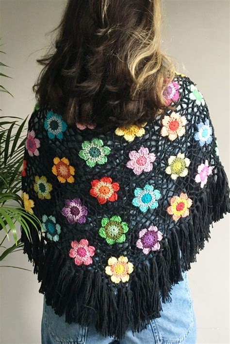 Happy Flower Shawl Crochet Pattern Attys Crochet Shawl Crochet Pattern Crochet Patterns