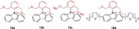 Scheme 16 Intramolecular O B Or S B Dative Bond In 9 Borafluorenes