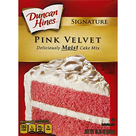 Duncan Hines Cake Mix, Pink Velvet | Cake, Cookie & Brownie Mixes | Foodtown