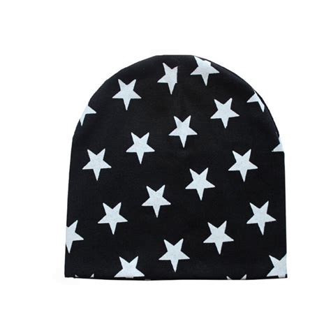 Gorro de algodón con estrella para bebé gorros Unisex para niño