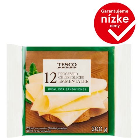 Tesco Processed Cheese Slices Emmentaler X G G Tesco