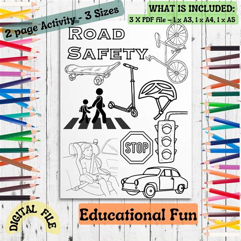 Road Safety Week, Road Safety Educational Activity, Safety Activity for Kids, Road Safety ...