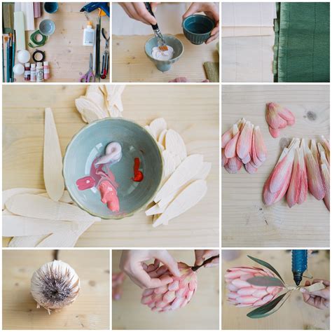 Paper Protea Tutorial A Step By Step Course On How To Recreate This