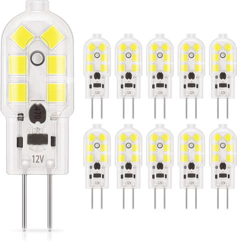 Dicuno G Led Light Bulb Bi Pin Base Watt W Halogen Bulb