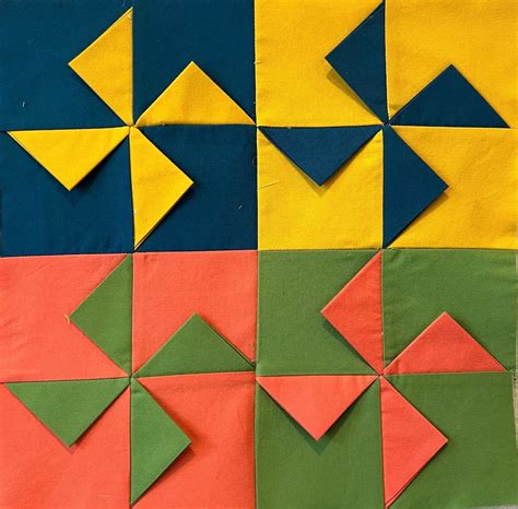 Prairie Point Pinwheel Quilt Pattern Easy Tutorial Create Whimsy