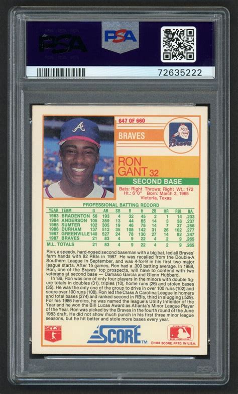 Score Ron Gant Rc For Sale Online Ebay