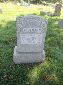 Rose M Kaufmann Find A Grave Memorial