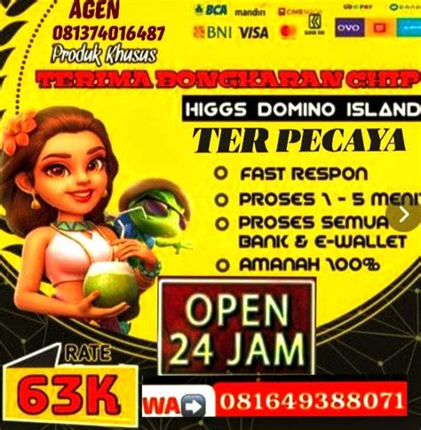 New Khusus Open Jam Bongkar Chip Higgs Domino Island Terima