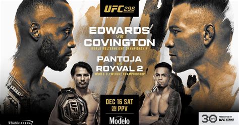 Latest Ufc Fight Card Ppv Lineup For Edwards Vs Covington On