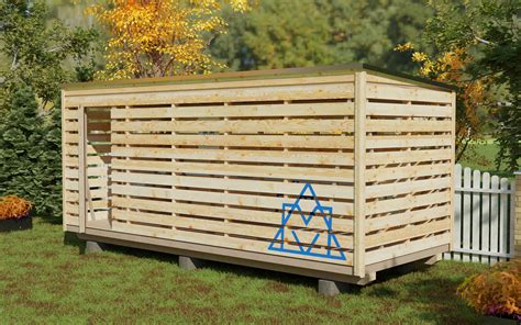 Бытовка деревянная под дровник БД-35 (6 м) - цены, фото товара