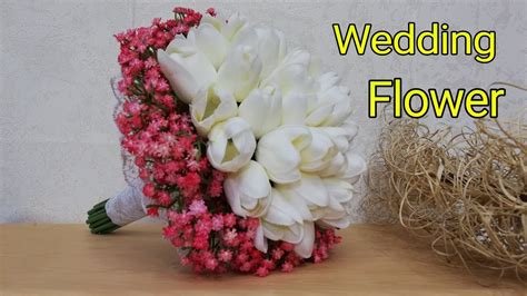 How To Make A Wedding Bouquet Create Own Wedding Bouquet Youtube