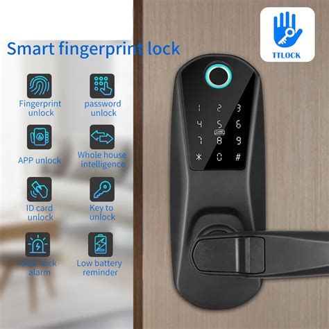 Ttlock app impressão digital fechadura do cilindro bluetooth biométrico