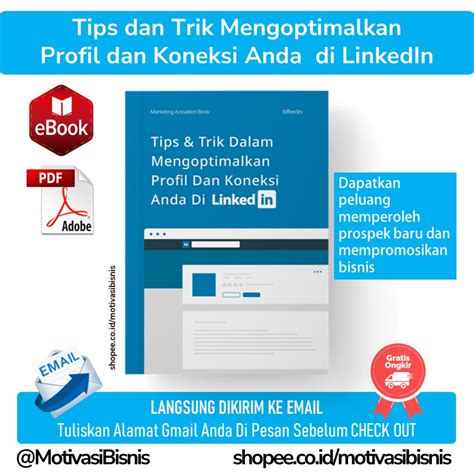 Jual Tips Dan Trik Mengoptimalkan Profil Dan Koneksi LinkedIn Untuk