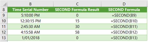 Excel SECOND Function My Online Training Hub