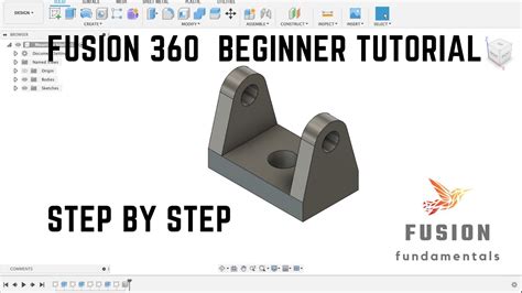 Fusion 360 Beginner Tutorial Practice Exercise YouTube