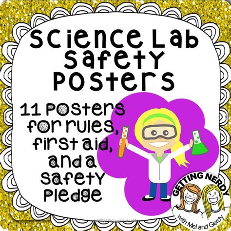 First Aid Lab Safety Posters Lab Safety Agreement For Life Science