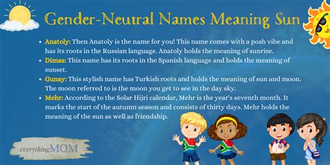 40 Names that Mean Sun for Boys and Girls | EverythingMom