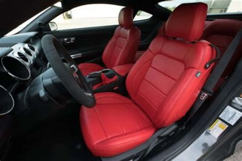 Ford Mustang Leather Kit | Bright Red - LeatherSeats.com