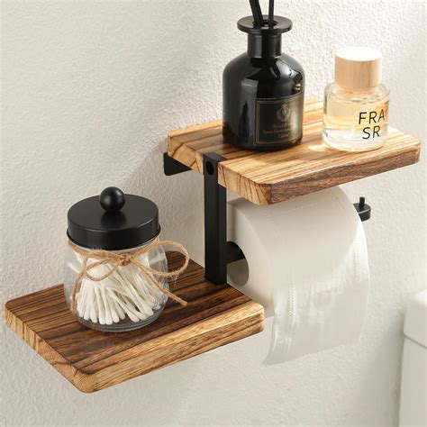 Amazon Aidili Toilet Paper Holder With Shelf Wall Mounted