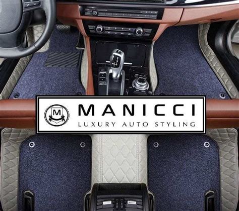 Premium Manicci Luxury Custom Fitted Car Mats 20 Grey Diamond