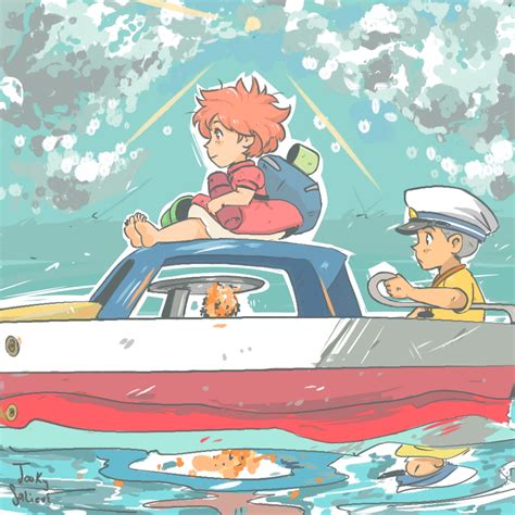 Ponyo And Sosuke Studio Ghibli Fan Art 43722754 Fanpop